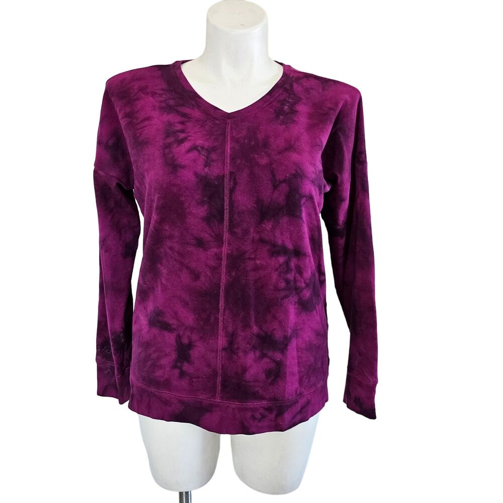 Tek gear Tie-dye sweatshirt v neck purple sz M